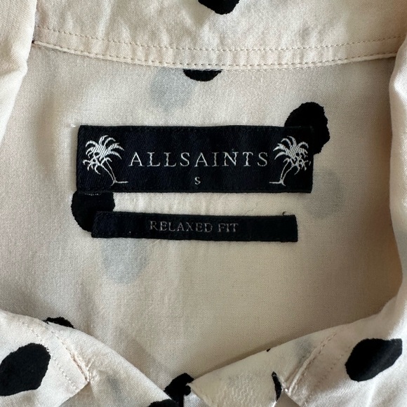 Men’s All Saints Casual Short Sleeve Button Up - Small - Picture 3 of 3